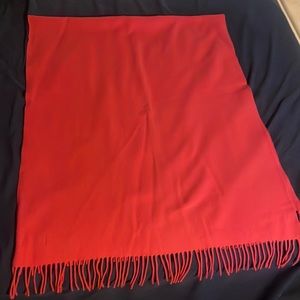 100% Lambswool Scarf  65 inches long x 28 inches wide.